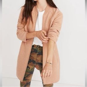 Madewell sweater bomber jacket